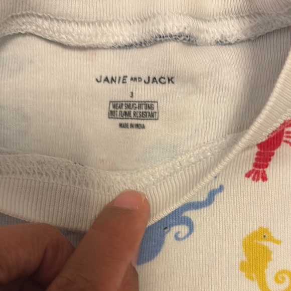 Janie & Jack Kid’s Sea Creature Print Pajama Set - Picture 4 of 5